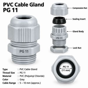 PVC Cable Gland PG 11 – 39350