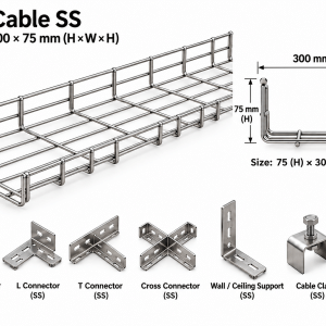 Mesh Cable Size 75*300*75 mm With accessories – 39350