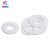 White PTFE Flat Gasket Ring 2mm Thickness Pressure Gauge Teflon Flat Gasket Ring Washer Plain Rubber Sealing Ring Gasket