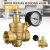 PN 1.6 Adjustable Water Pressure Regulator Reducer Brass DN NPT 3/4″ With Gauge Meter for Hydraulic Instability/Water Purifier
